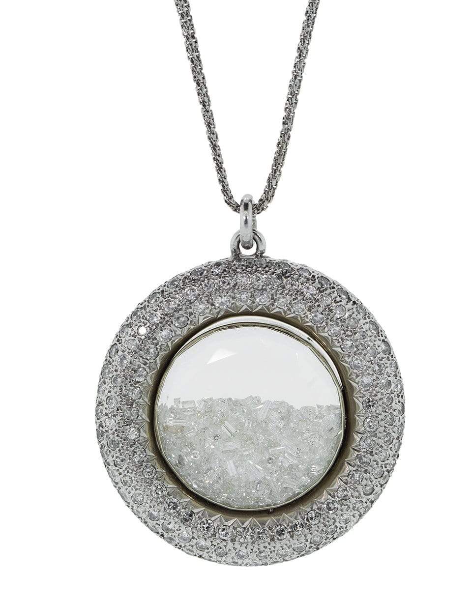RENEE LEWIS-Large Diamond Shake Necklace-PLATINUM