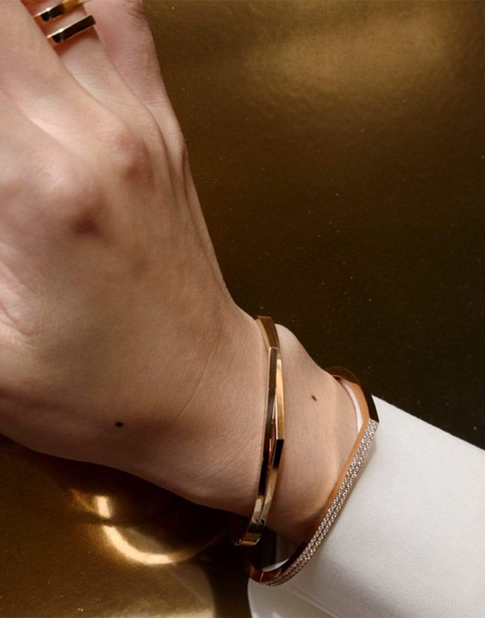 REPOSSI-Rose Gold Antifer 2 Row Gold Bracelet-ROSE GOLD