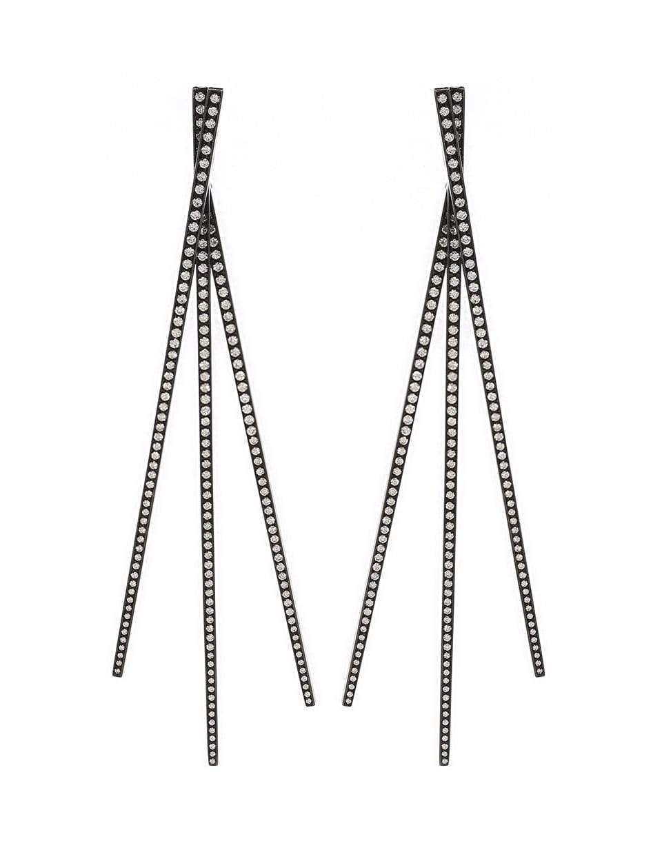 REPOSSI-Planches Diamond Earrings-BLACK GOLD