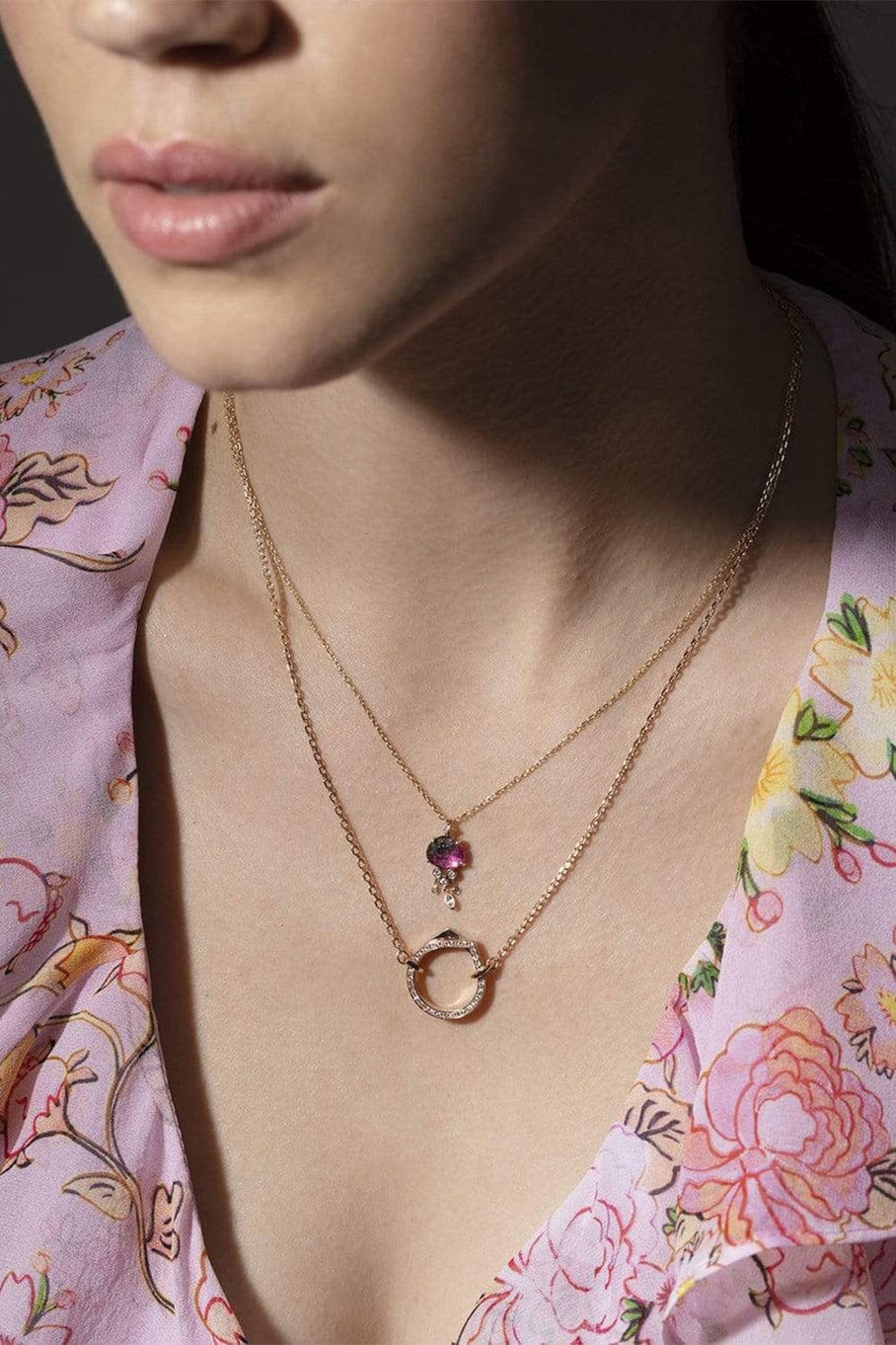REPOSSI-Antifer Diamond Pendant Necklace - Rose Gold-ROSE GOLD
