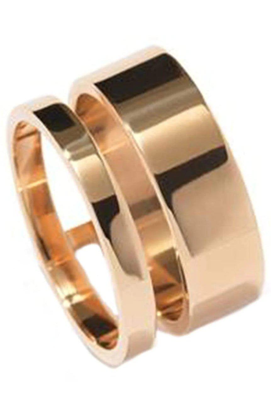 REPOSSI-Berbere Module 2 Row Ring-ROSE GOLD