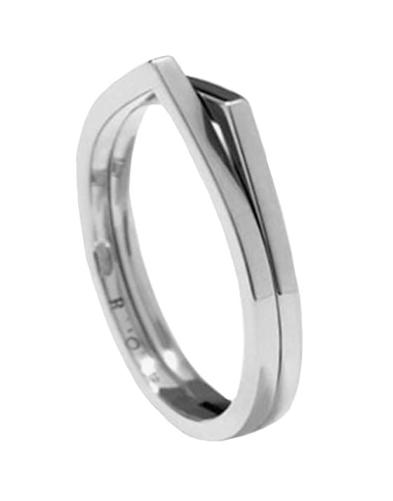 REPOSSI-Antifer Two Row Ring-WHITE GOLD