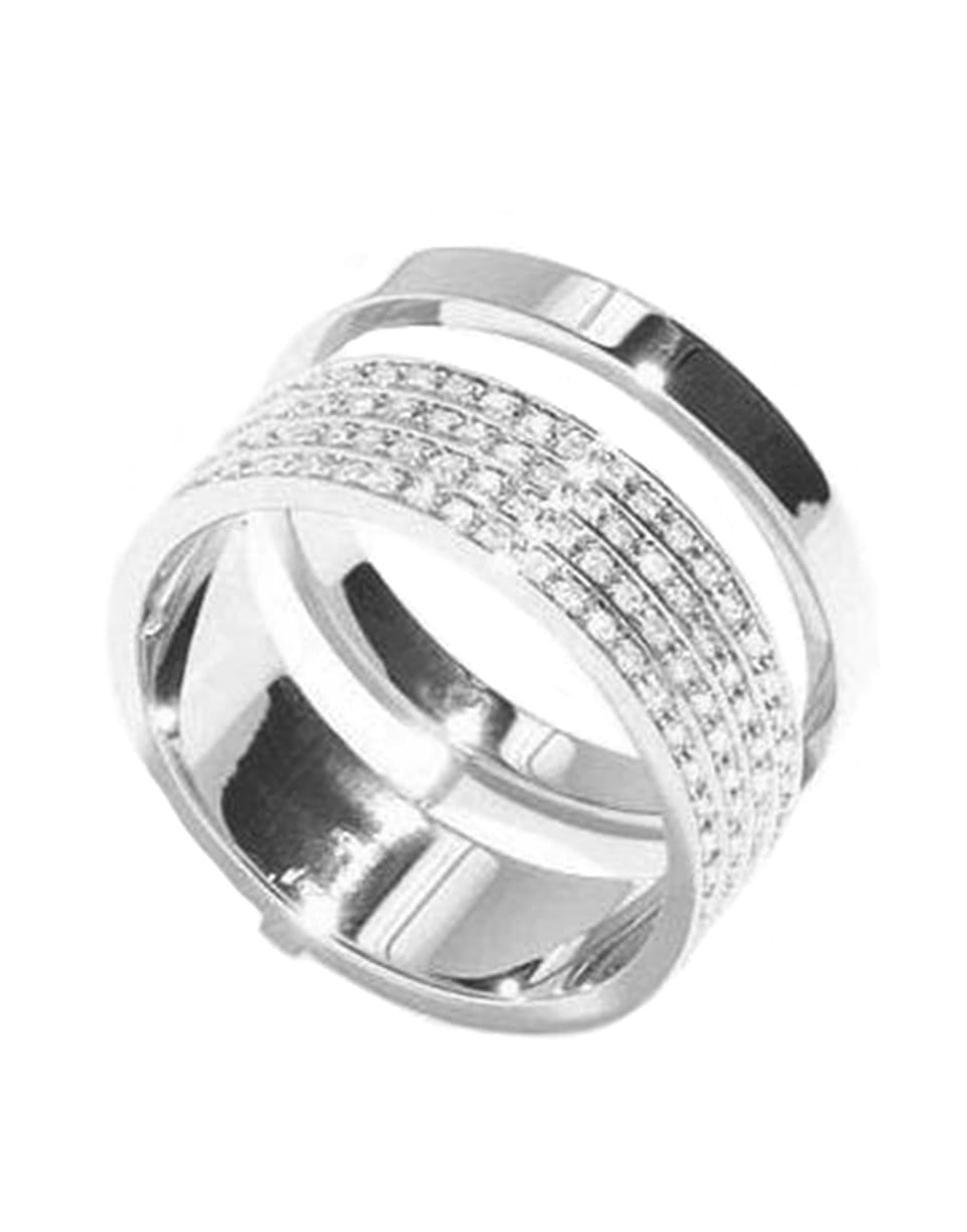REPOSSI-Berbere Module Pave Diamond Ring-WHITE GOLD