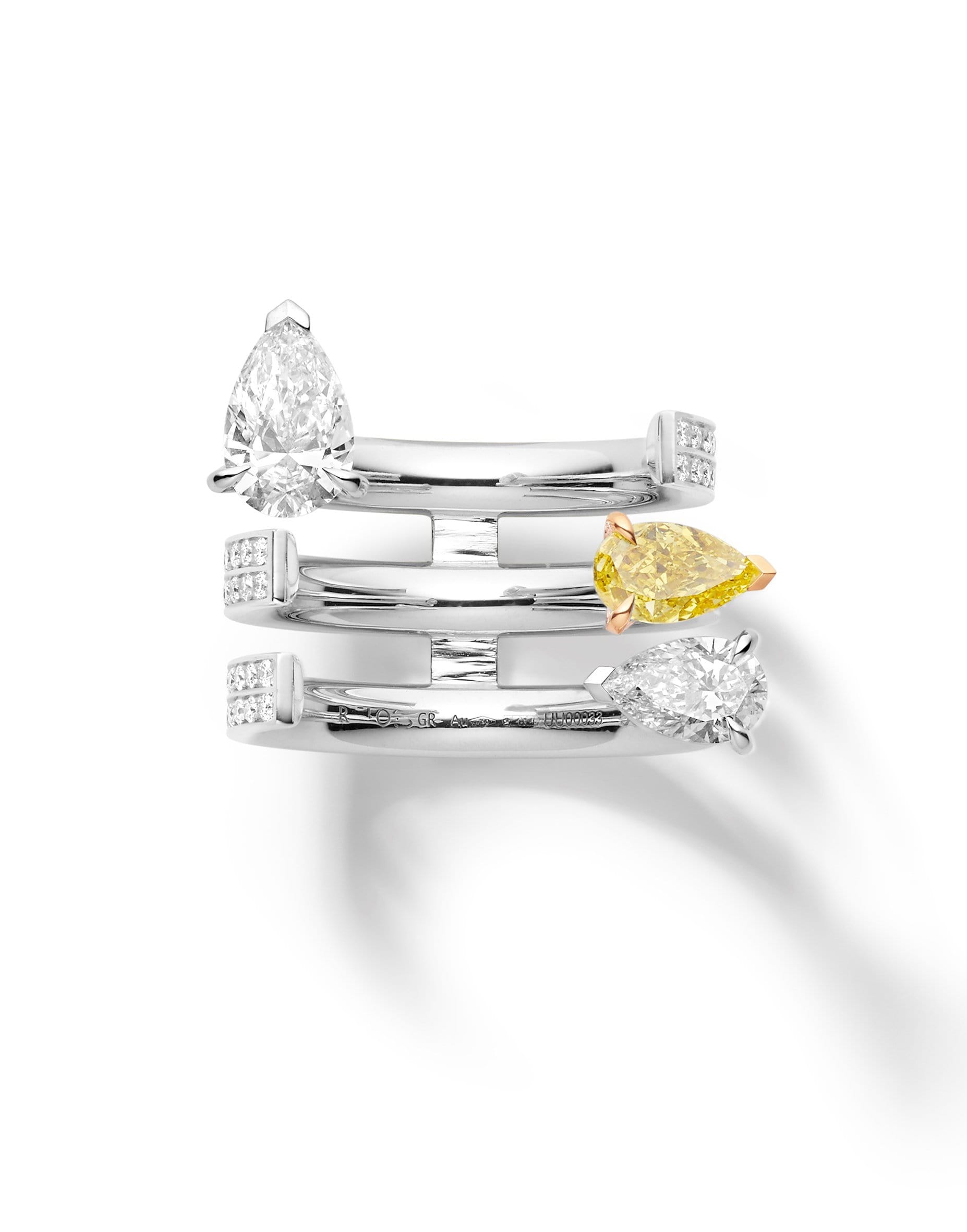 REPOSSI-Serti Sur Vide Ring-WHITE GOLD