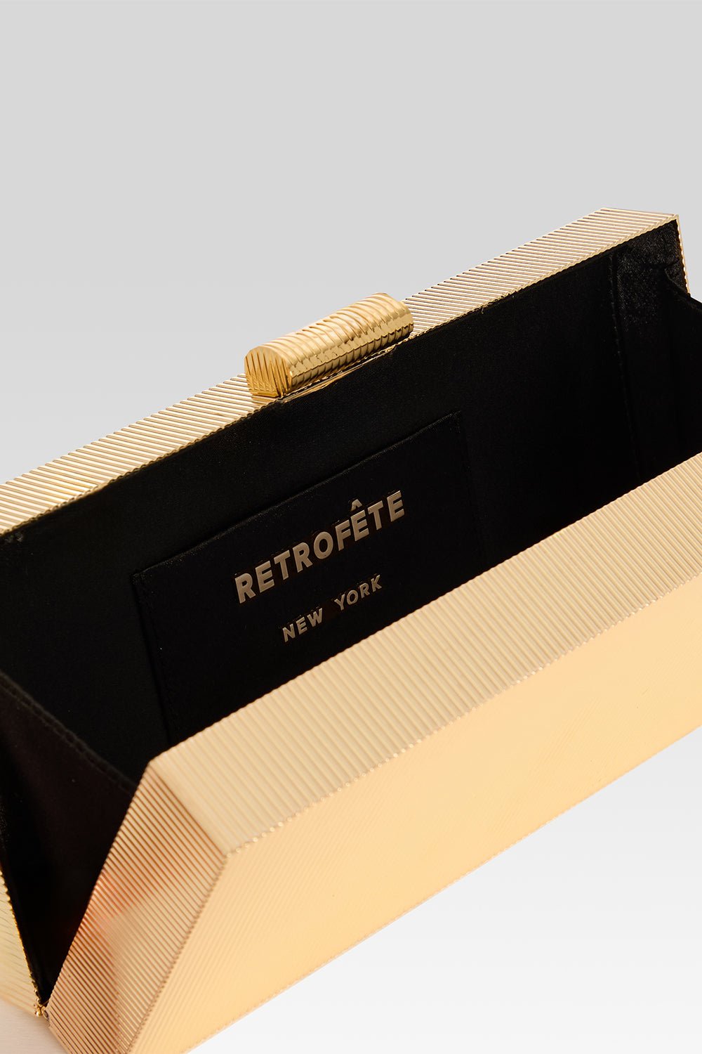 RETROFETE-Milo Clutch - Gold-GOLD/METAL