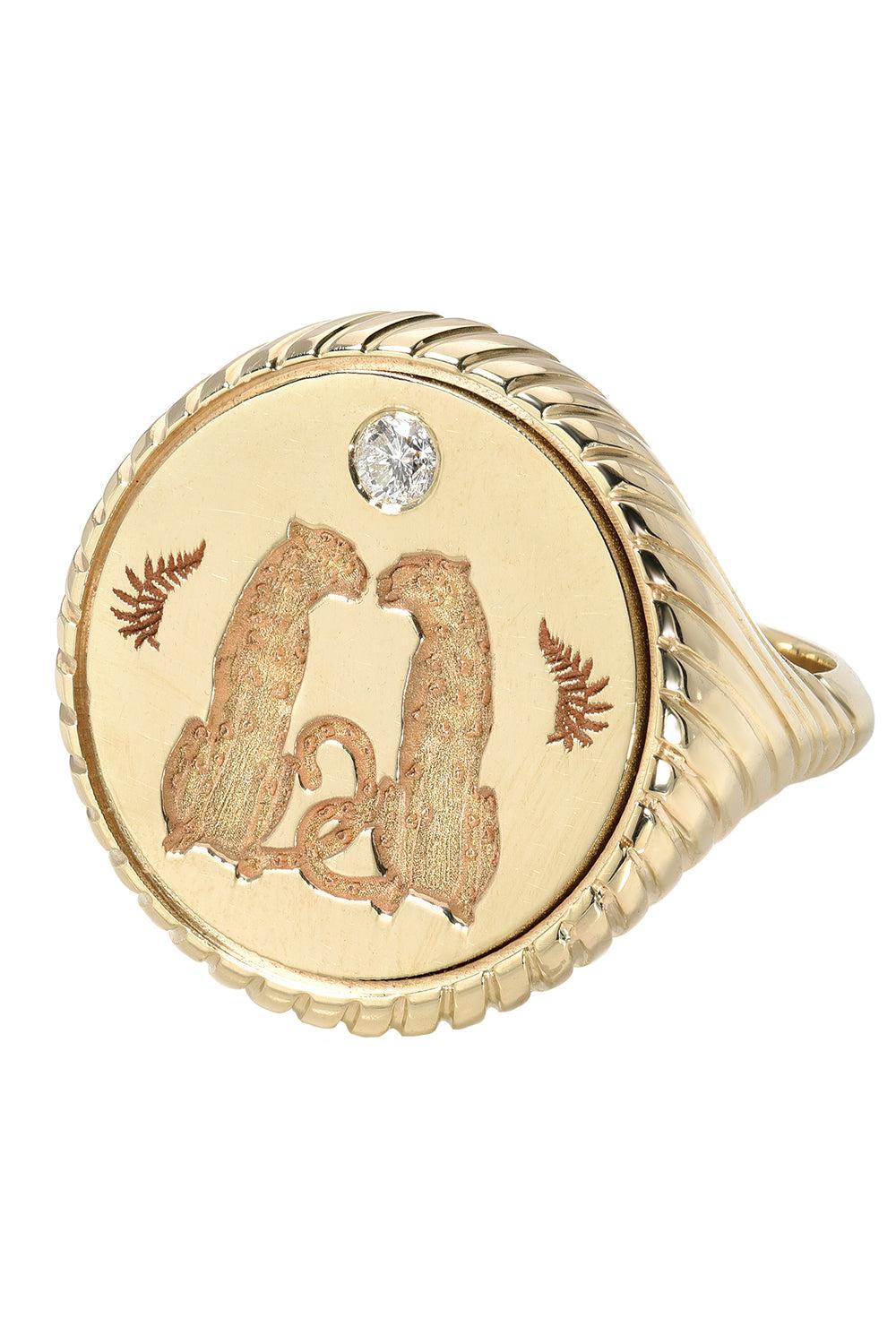 Alchemy Love Signet Ring-YELLOW GOLD-8-JEWELRYFINE JEWELRING-RETROUVAI