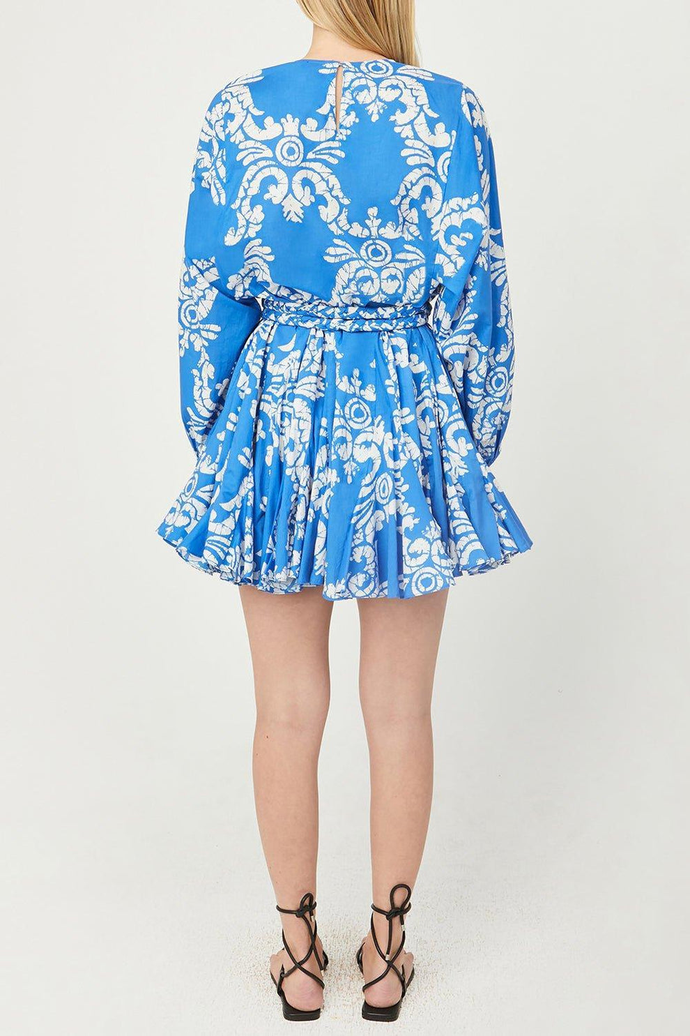 slim fit dress slacks Ella Dress - Batik Grid