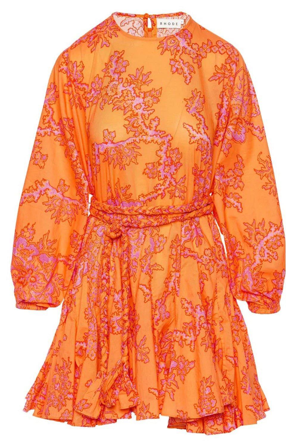 RHODE-Ella Dress - Coral Reef Grande-