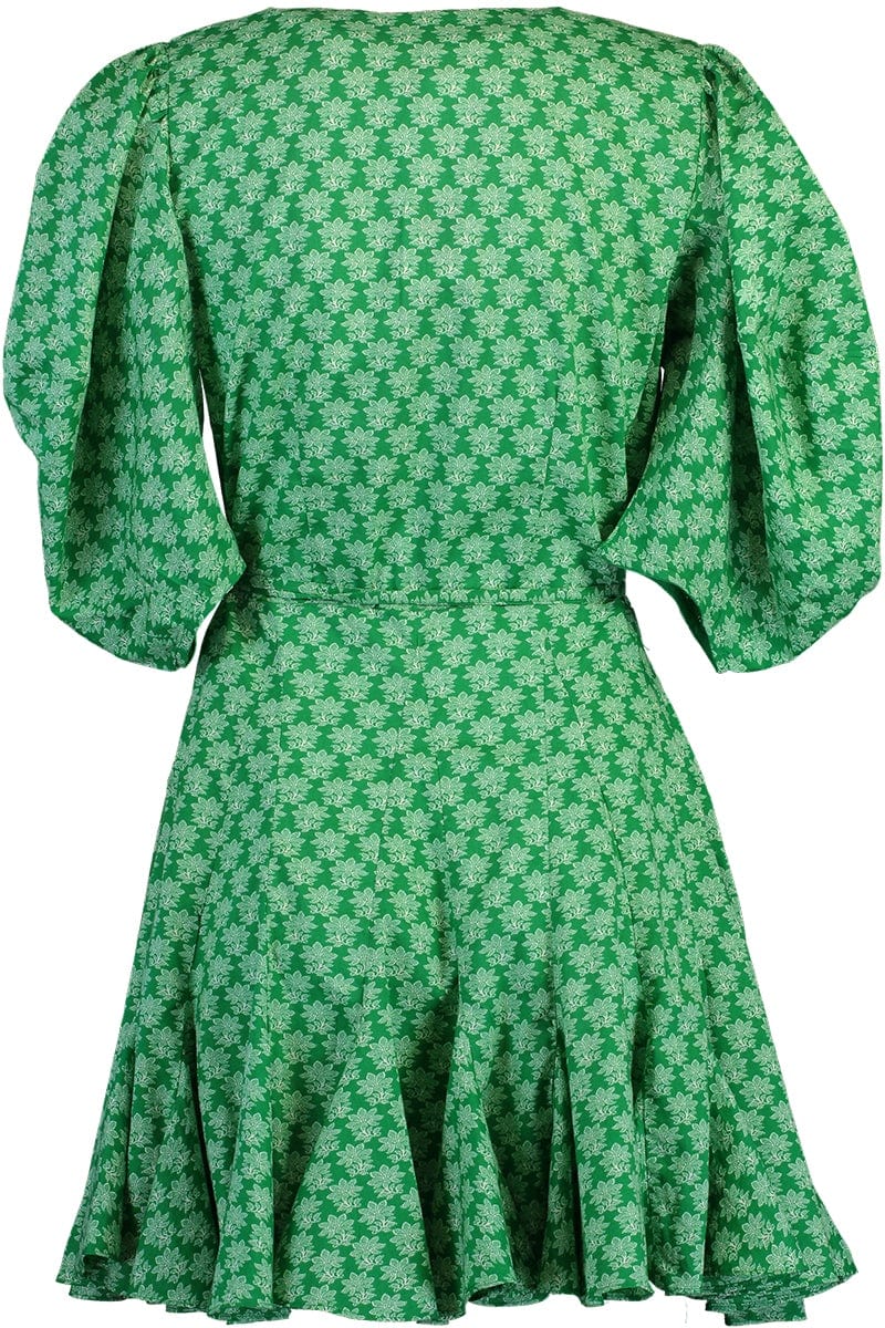 RHODE-Claudine Dress - Loves Me Not Emerald-