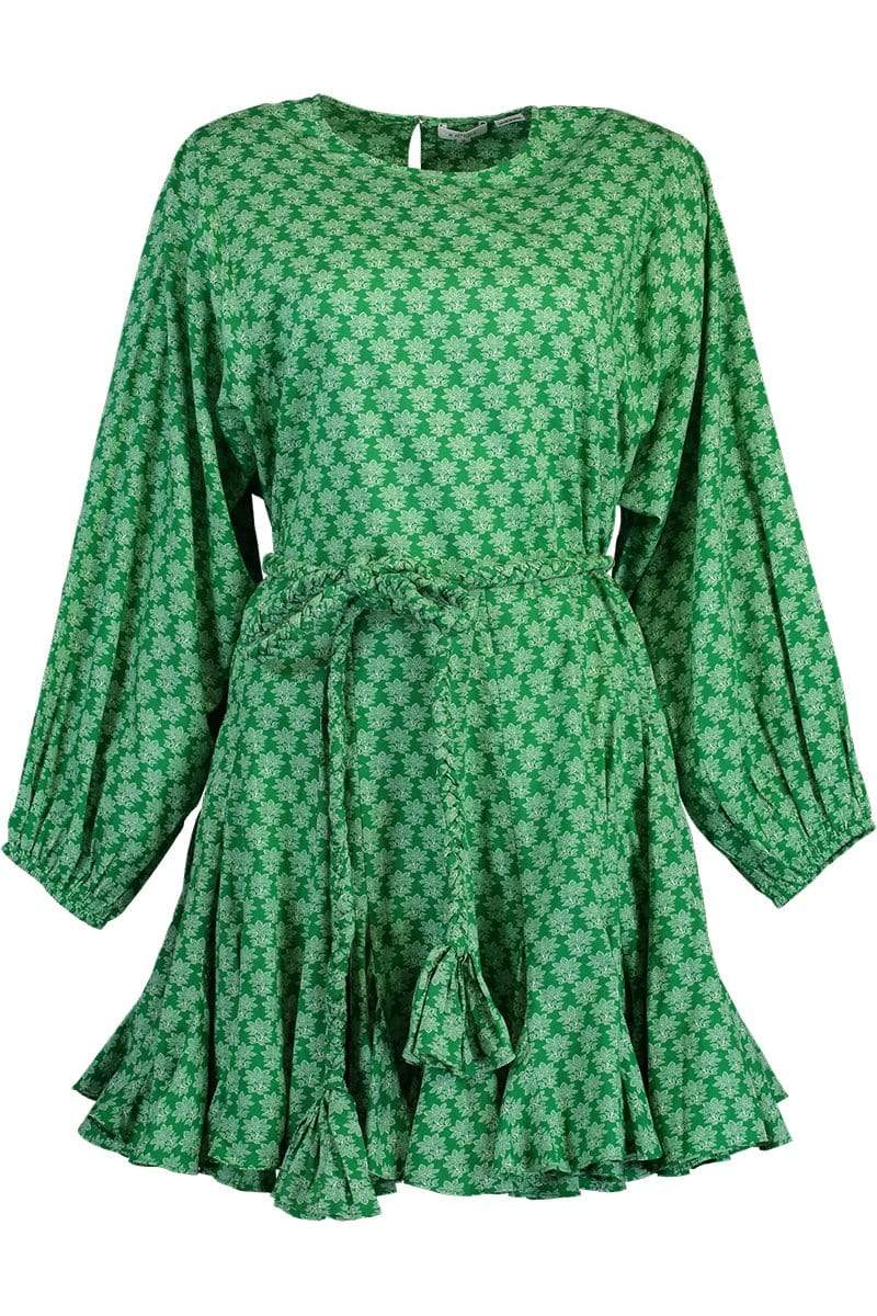 RHODE-Ella Dress - Loves Me Not Emerald-