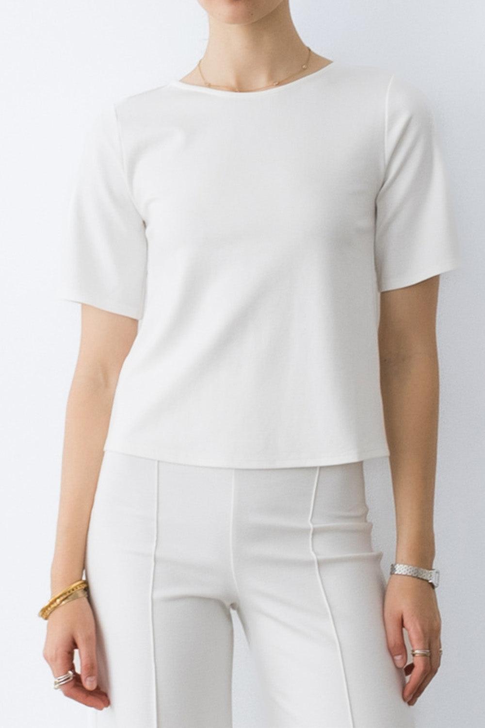 Short Sleeve Top - Off White