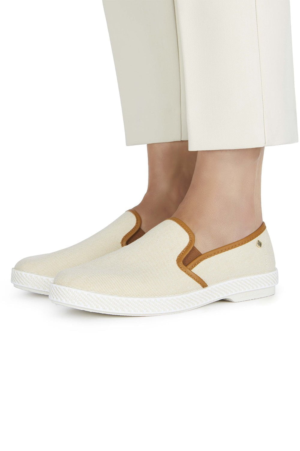 RIVIERAS-Les Champs Chantilly Oxford Cotton Slip On Loafer-
