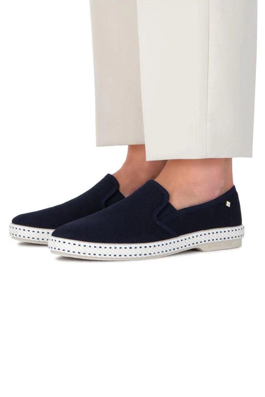 RIVIERAS-Classic Canvas Slip On Loafer - Marine-