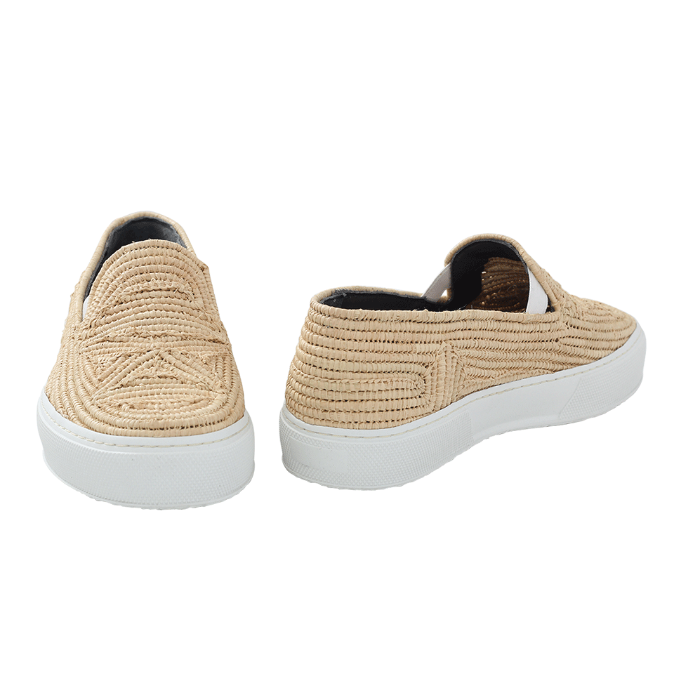 ROBERT CLERGERIE-Tribal Raffia Sneakers-