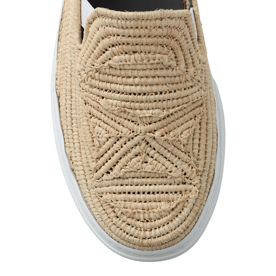 ROBERT CLERGERIE-Tribal Raffia Sneakers-