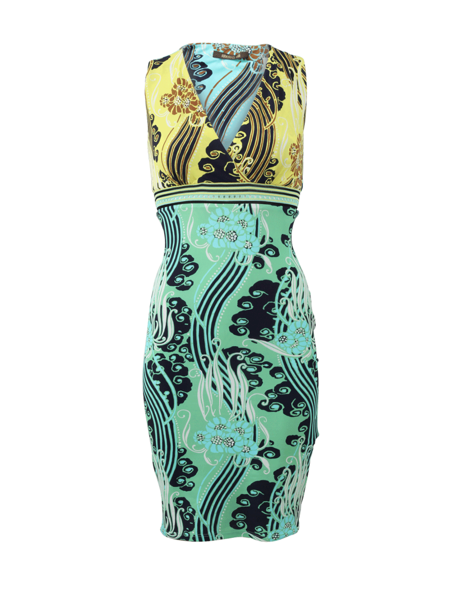 ROBERTO CAVALLI-Space Print Dress-