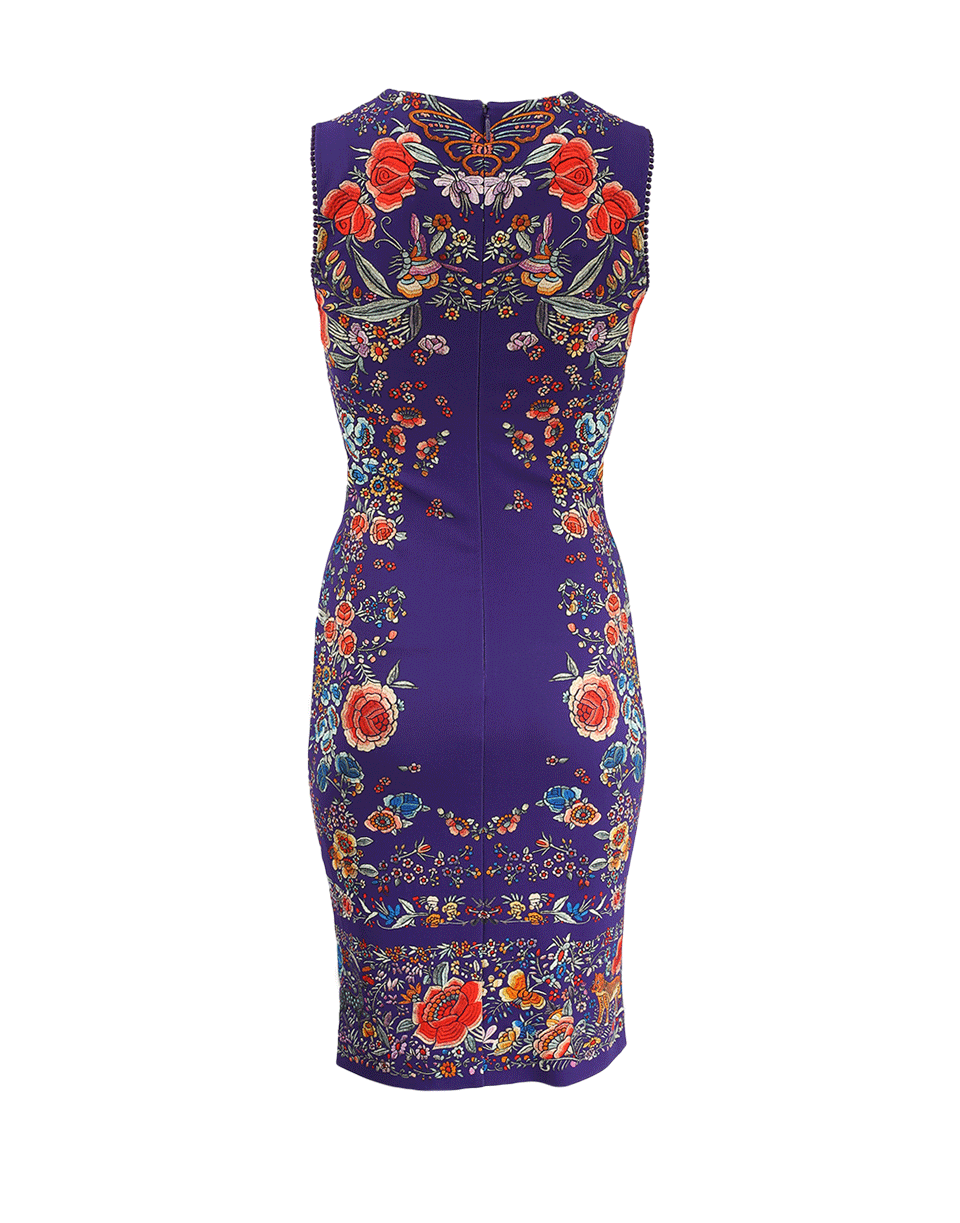 ROBERTO CAVALLI-Garden Print Dress-