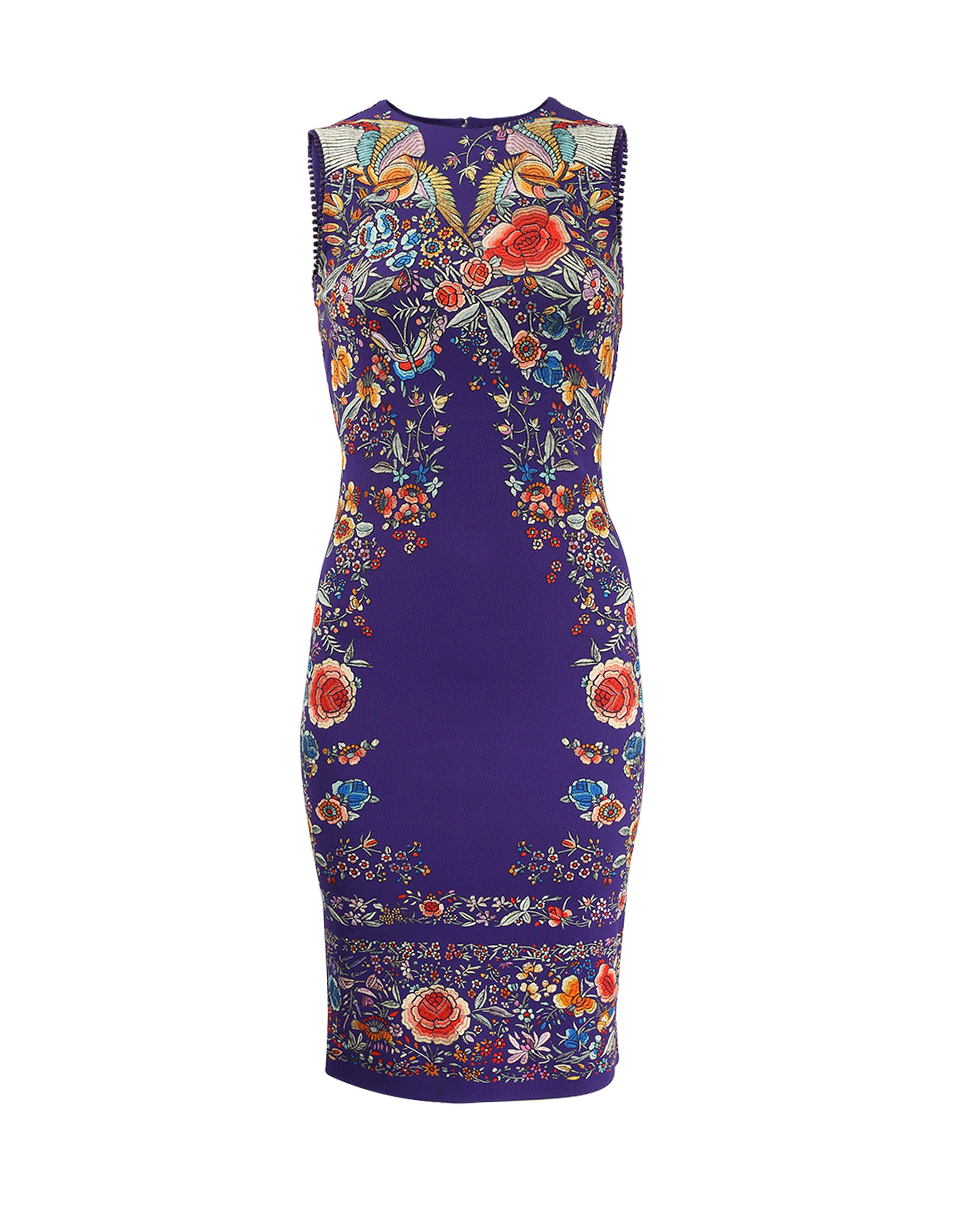 ROBERTO CAVALLI-Garden Print Dress-