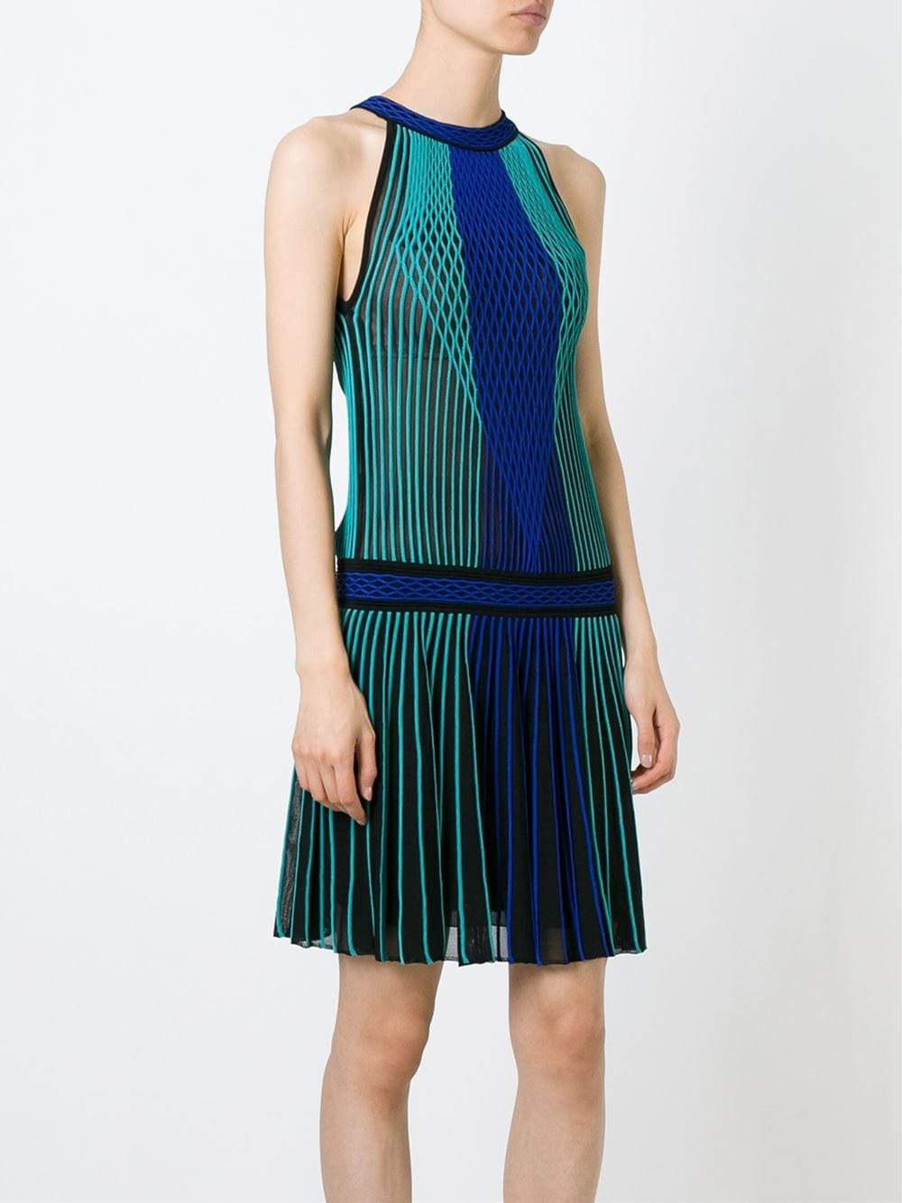 ROBERTO CAVALLI-Drop Waist Halter Dress-