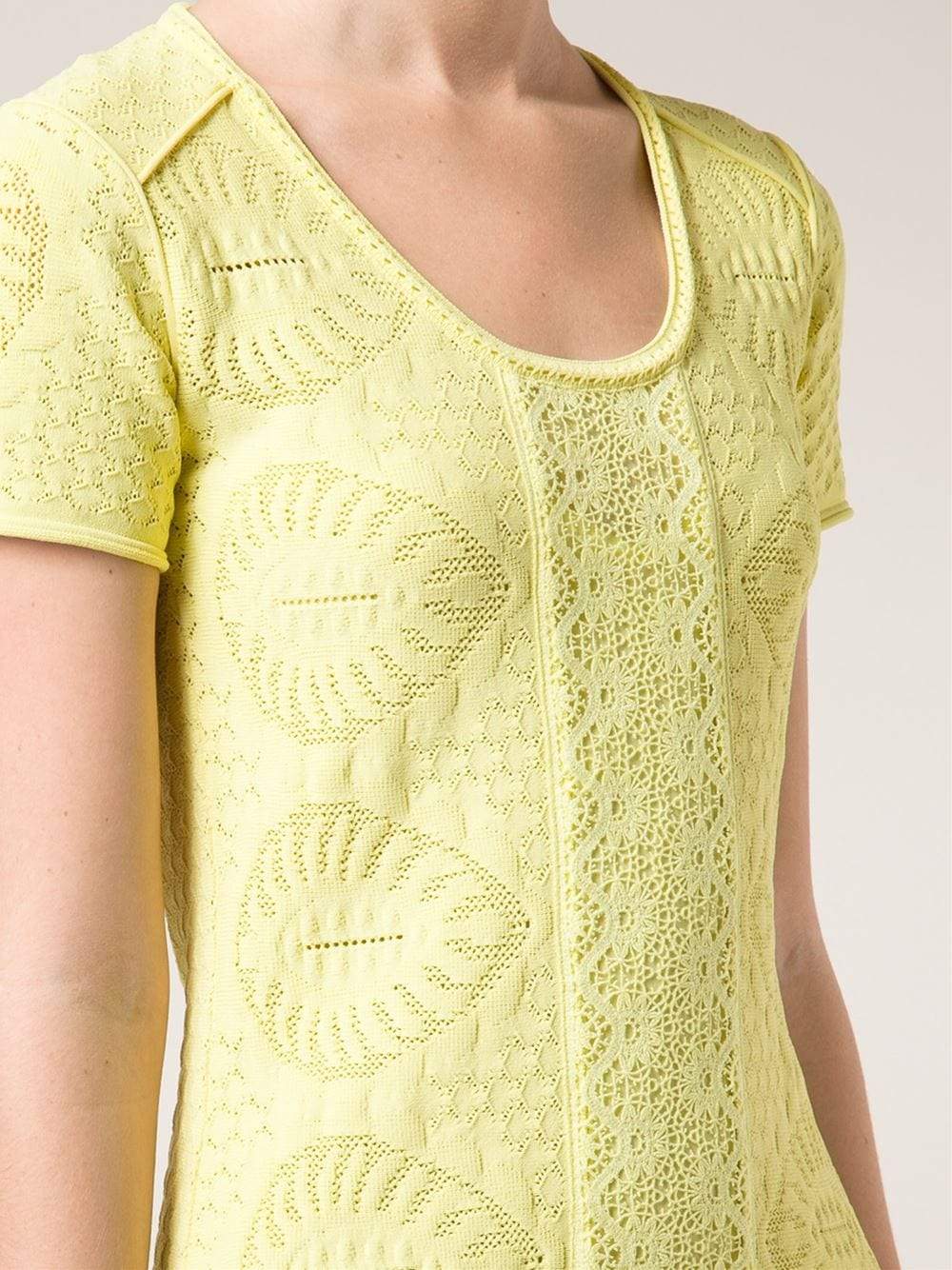 ROBERTO CAVALLI-Fit And Flare Knit Dress-