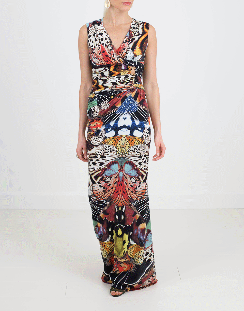 ROBERTO CAVALLI-Flying Wings Gown-