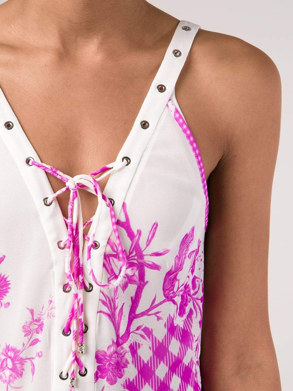ROBERTO CAVALLI-Olympia Lace-Up Maxi Dress-OLYMPIA