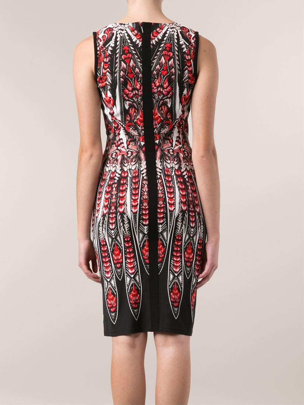 ROBERTO CAVALLI-Wide Crewneck Print Dress-