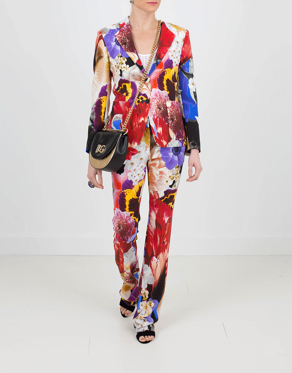 ROBERTO CAVALLI-Araki Print Blazer-BLUE