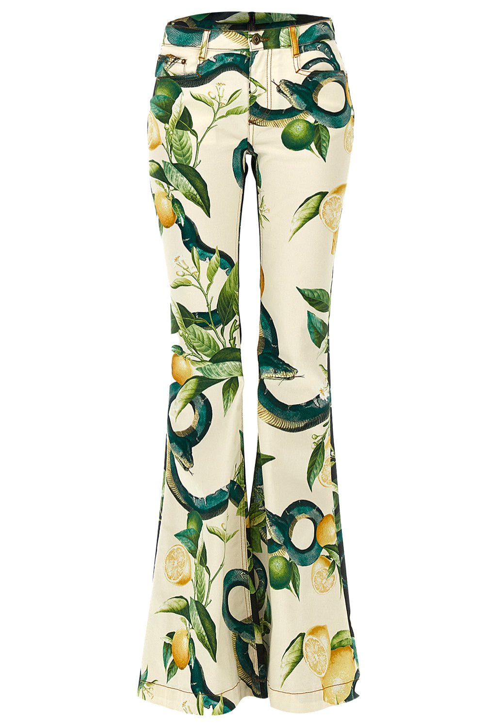 ROBERTO CAVALLI-Flare Denim Pant-