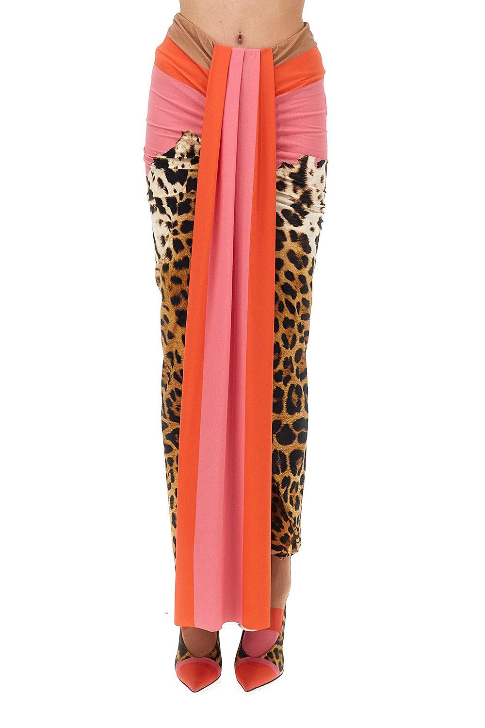 Pop Print Midi Sarong-RED-S-CLOTHINGSKIRTMIDI-ROBERTO CAVALLI