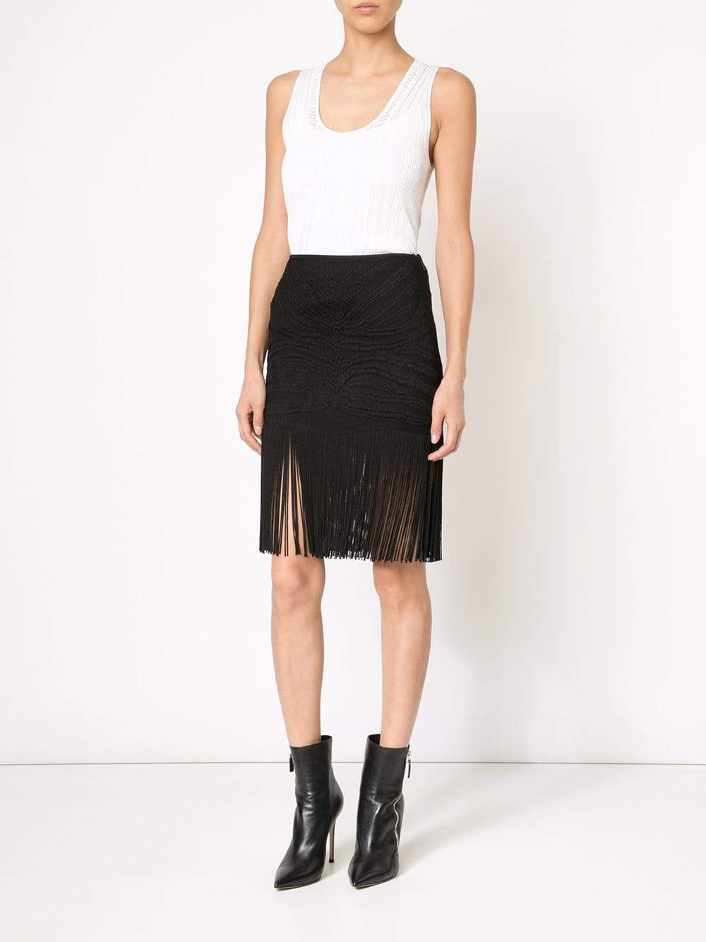 ROBERTO CAVALLI-Scoop Neck Tank-