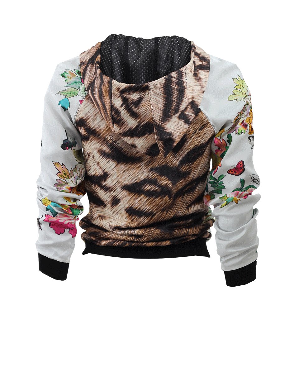 ROBERTO CAVALLI GYM-Hooded Zip Track Jacket-