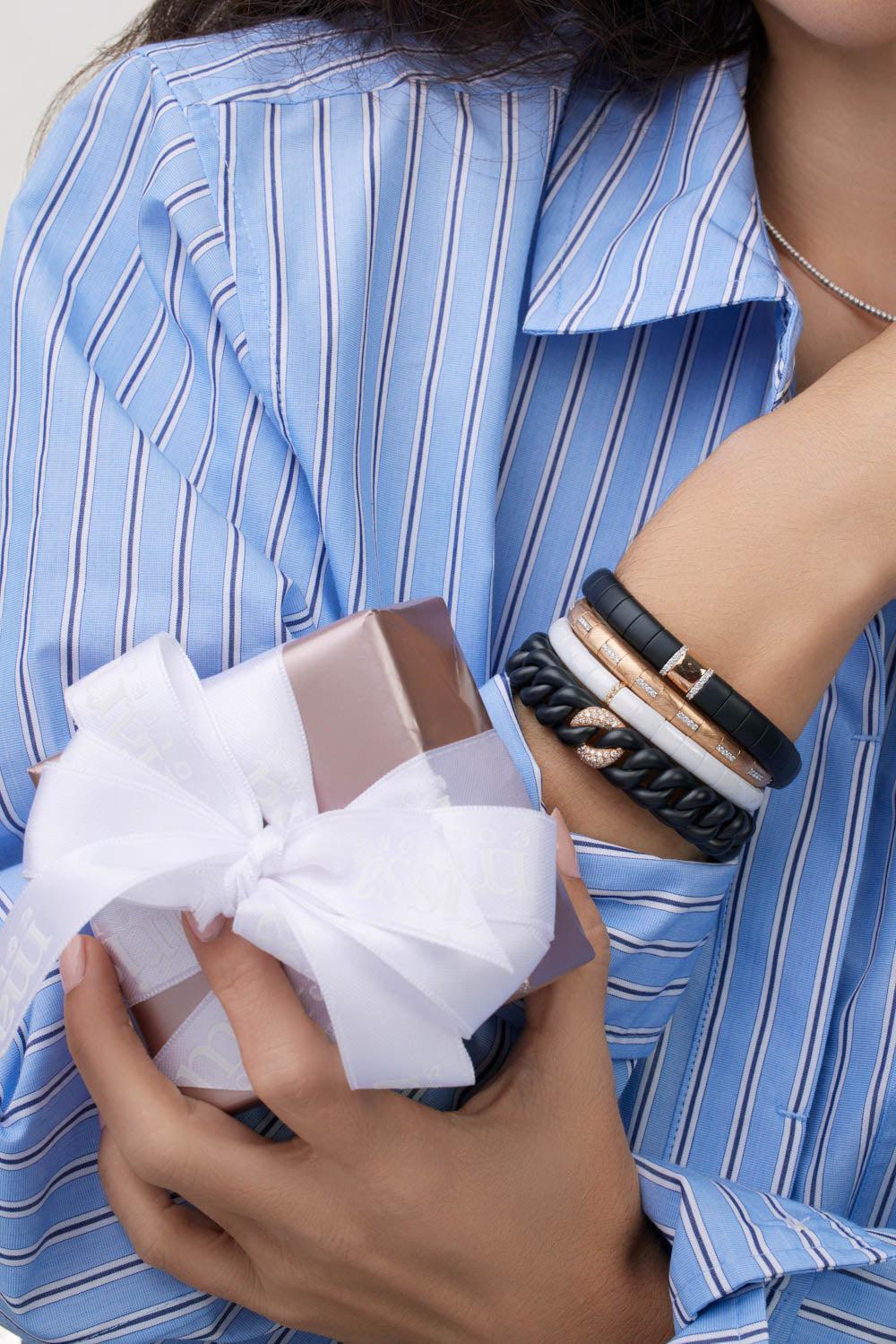 Alternating Diamond Pura Bracelet-ROSE GOLD-JEWELRYFINE JEWELBRACELET O-ROBERTO DEMEGLIO