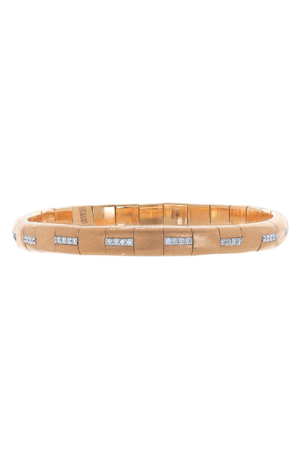 Alternating Diamond Pura Bracelet-ROSE GOLD-JEWELRYFINE JEWELBRACELET O-ROBERTO DEMEGLIO