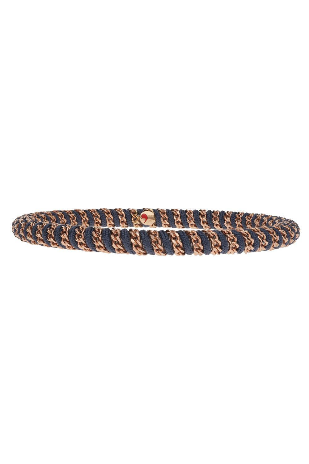 Blue Gio Stretch Bracelet - Rose Gold-ROSE GOLD-JEWELRYFINE JEWELBRACELET O-ROBERTO DEMEGLIO