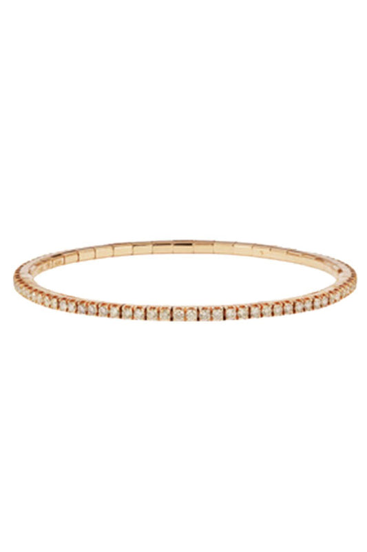 Brown Diamond Stretch Tennis Bracelet-ROSE GOLD-JEWELRYFINE JEWELBRACELET O-ROBERTO DEMEGLIO