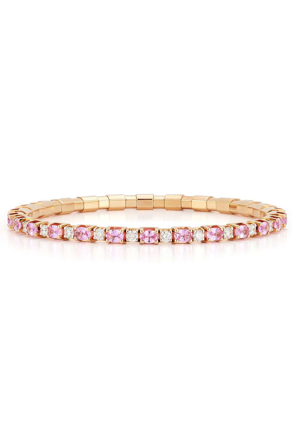 Extensible Pink Sapphire Diamond Bracelet JEWELRYFINE JEWELBRACELET O ROBERTO DEMEGLIO   