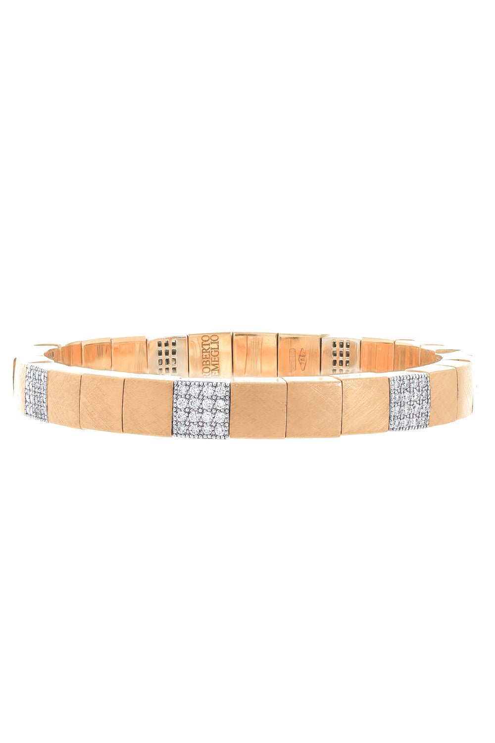 ROBERTO DEMEGLIO-Scacco Gold Stretch Bracelet - Rose Gold-ROSE GOLD