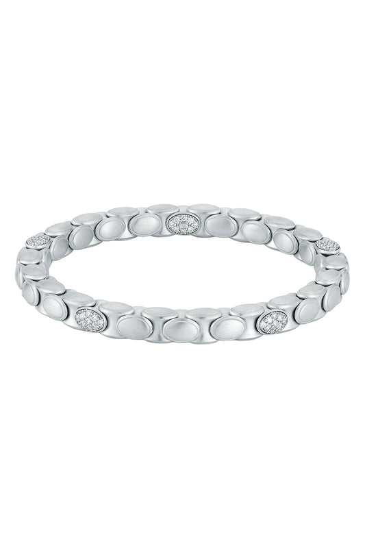 Five Diamond Anaconda Bracelet-WHITE GOLD-JEWELRYFINE JEWELBRACELET O-ROBERTO DEMEGLIO
