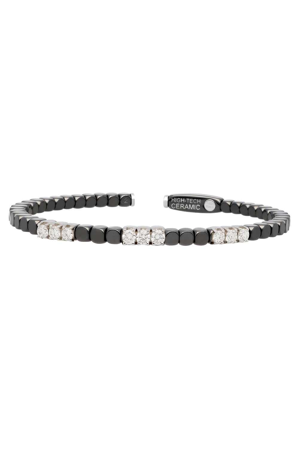 Nine Diamond Station Dado Bracelet-WHITE GOLD-JEWELRYFINE JEWELBRACELET O-ROBERTO DEMEGLIO