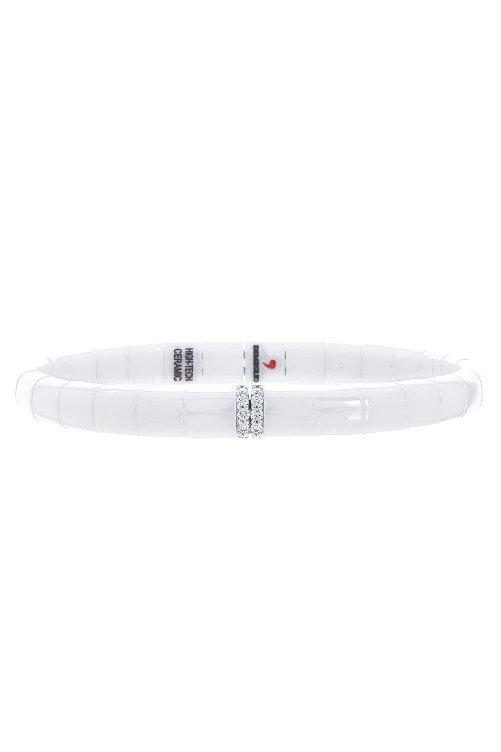 ROBERTO DEMEGLIO-Pura White Ceramic Stretch Bracelet-WHITE GOLD