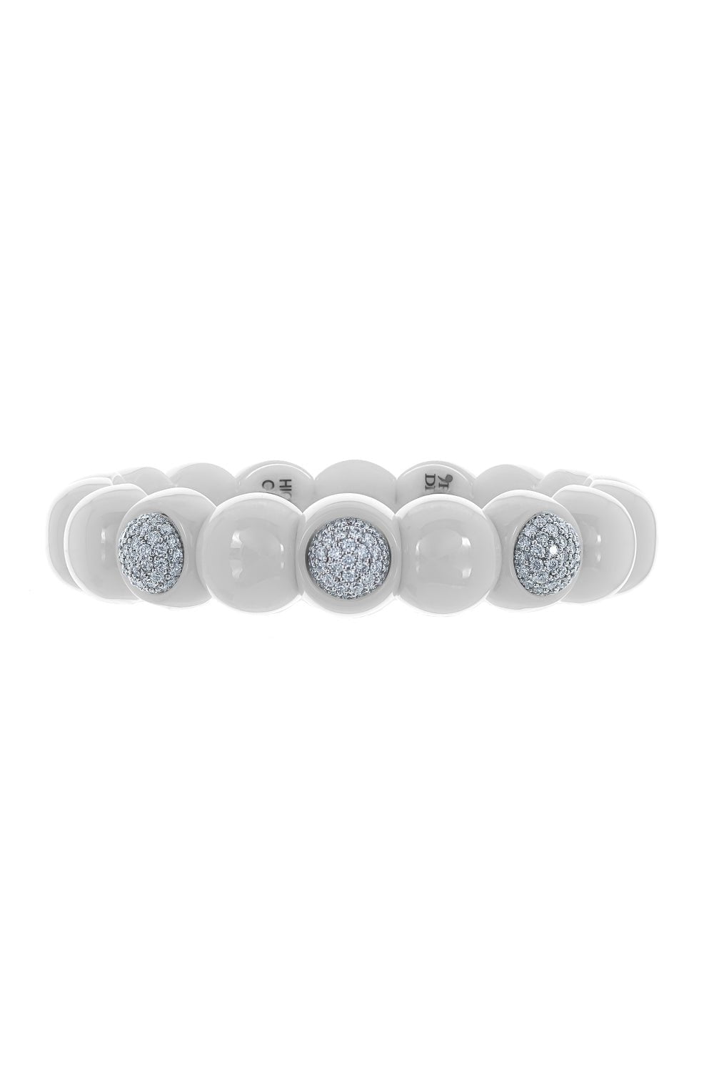 White Ceramic Dama Bracelet JEWELRYFINE JEWELBRACELET O ROBERTO DEMEGLIO   