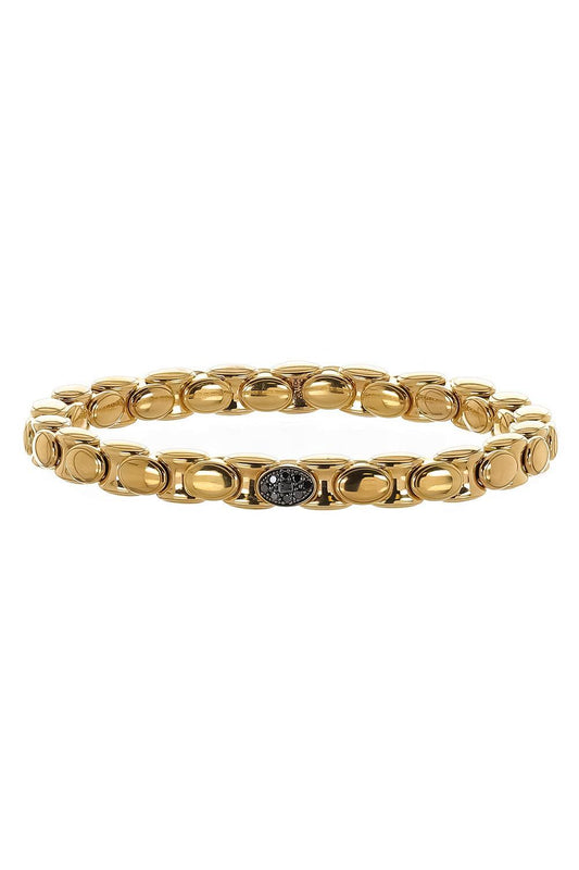 Black Diamond Anaconda Bracelet-YELLOW GOLD-JEWELRYFINE JEWELBRACELET O-ROBERTO DEMEGLIO