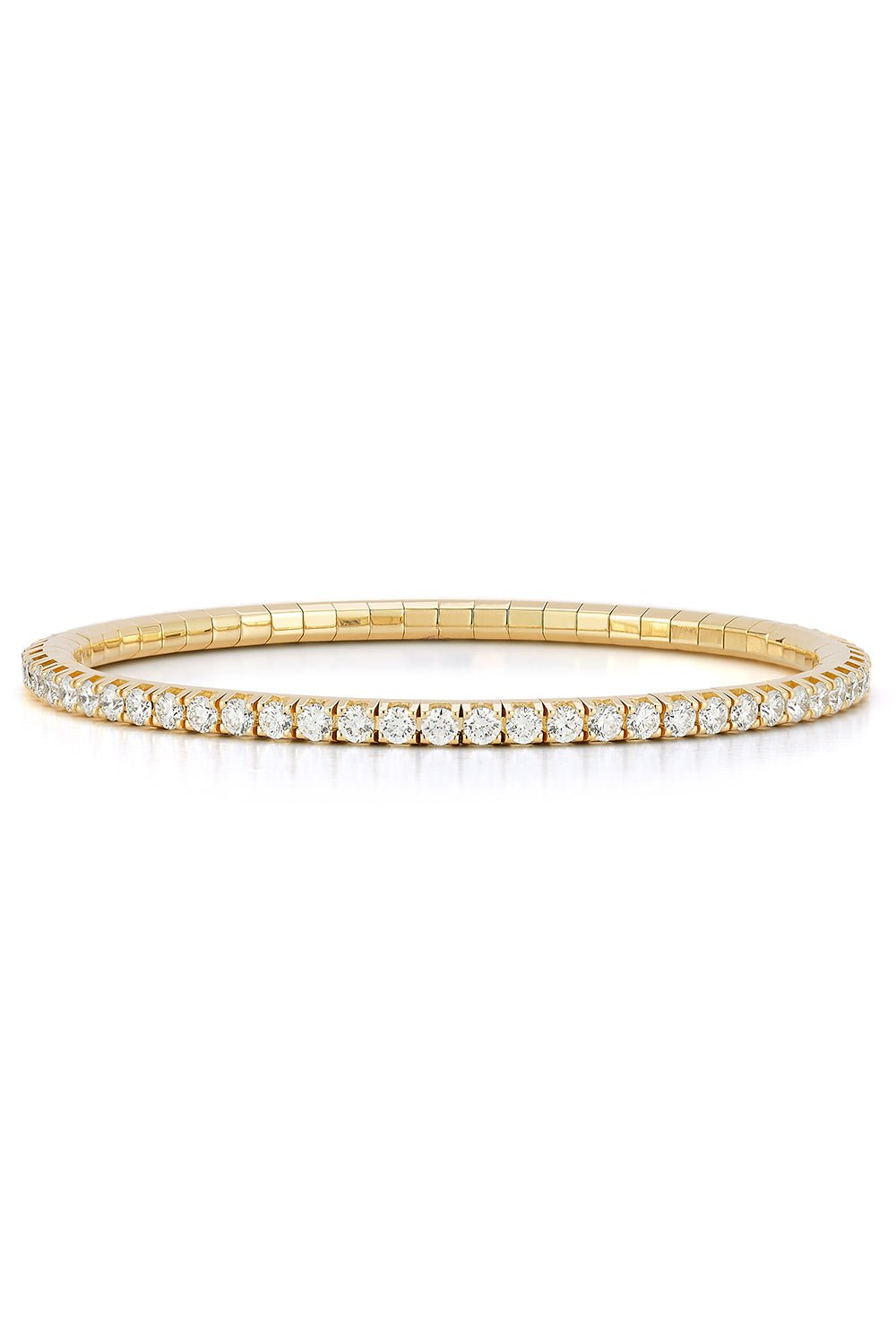 ROBERTO DEMEGLIO-Extensible Diamond Stretch Bracelet-YELLOW GOLD