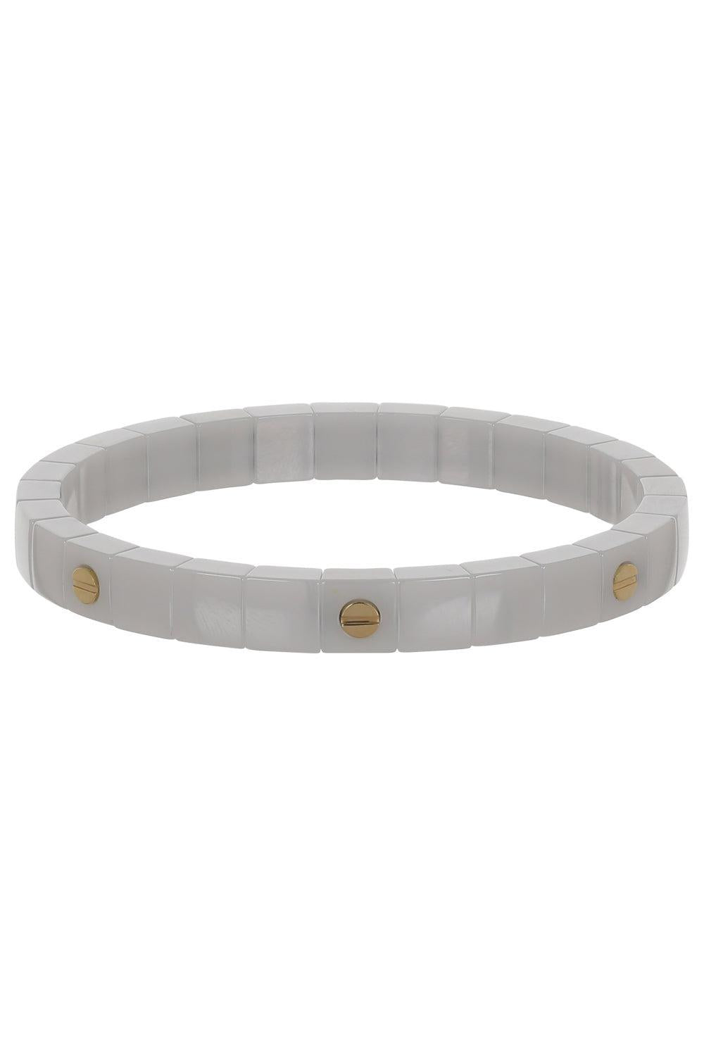Seven Screw White Scacco Vite Bracelet-YELLOW GOLD-JEWELRYFINE JEWELBRACELET O-ROBERTO DEMEGLIO