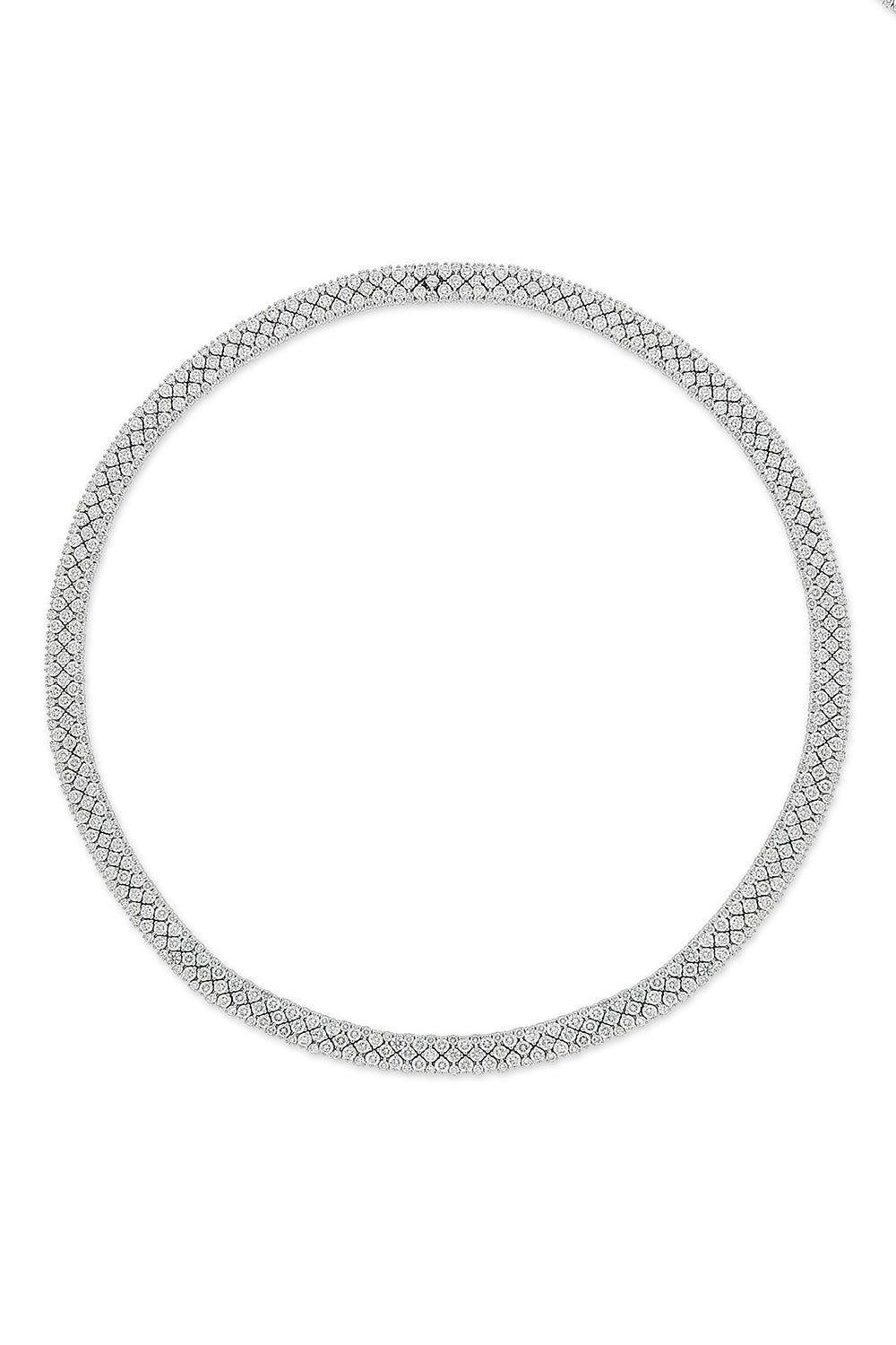 Diamond Full Cashmere Necklace-WHITE GOLD-JEWELRYFINE JEWELNECKLACE O-ROBERTO DEMEGLIO