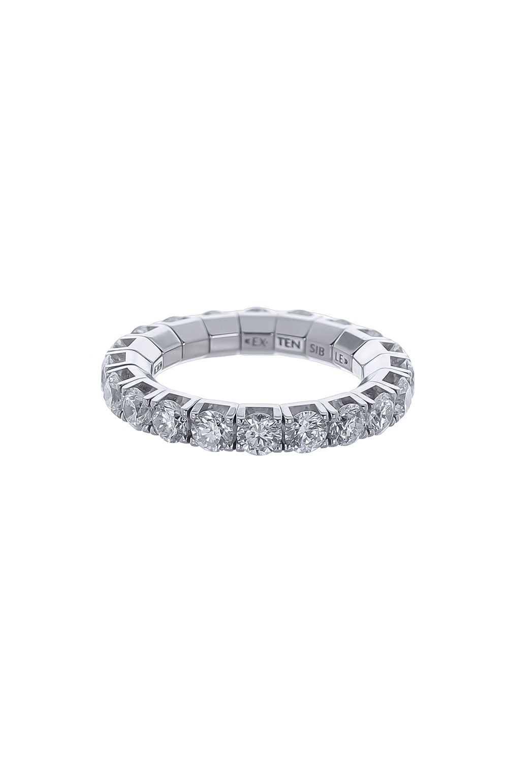 Diamond Eternity Stretch Ring-WHITE GOLD-6-JEWELRYFINE JEWELRING-ROBERTO DEMEGLIO