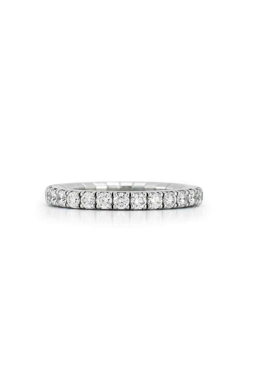 Diamond Extensible Stretch Eternity Ring-WHITE GOLD-6-JEWELRYFINE JEWELRING-ROBERTO DEMEGLIO