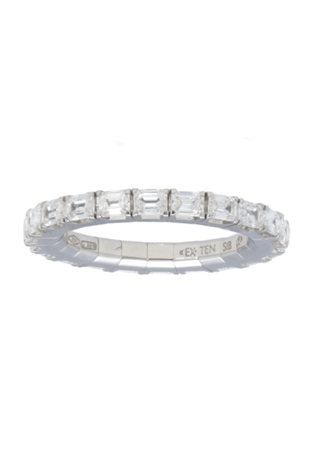 Extensible Emerald Cut Diamond Stretch Ring | ROBERTO DEMEGLIO ...