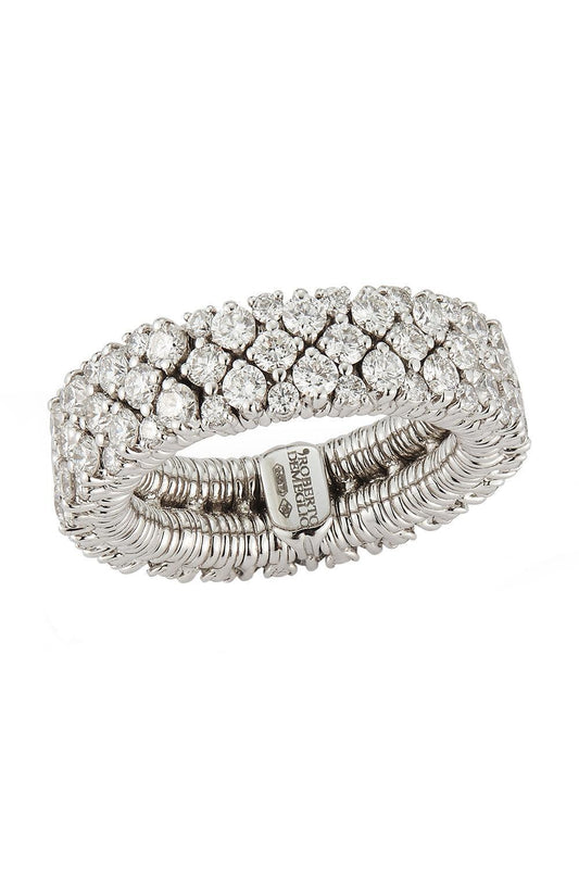 Diamond Cashmere Ring - White Gold-WHITE GOLD-8-JEWELRYFINE JEWELRING-ROBERTO DEMEGLIO